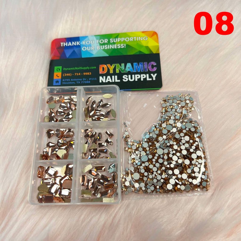 Rhinestone Set – Includes 6 Big Shapes and Mixed Sizes Round Shapes ($15.99): Made for the Detail-Oriented