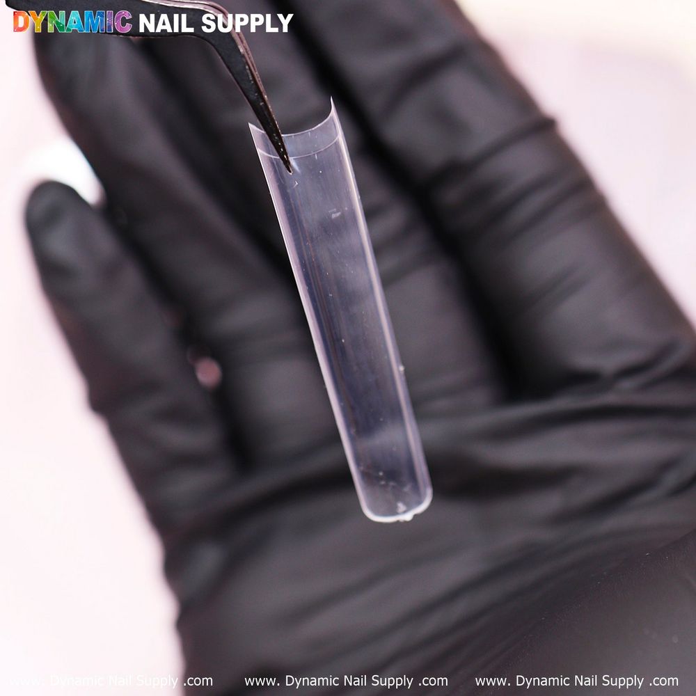 Clear 3XL tapered square nail tips box - 6