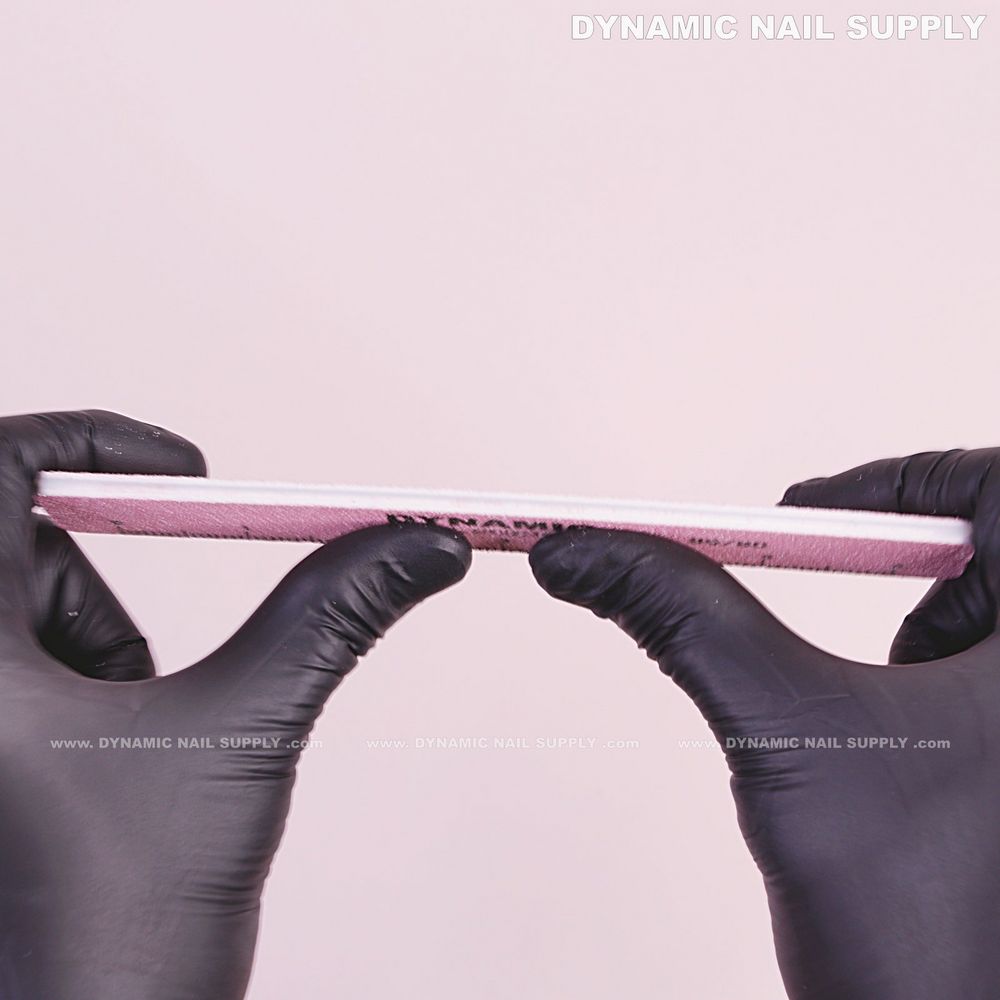 Pink 60/60 square nail files pack - 3