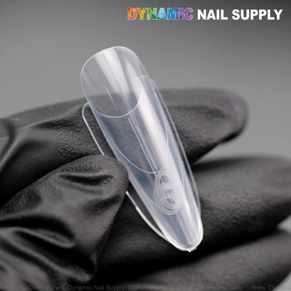 Long almond double dual nail forms box - 2
