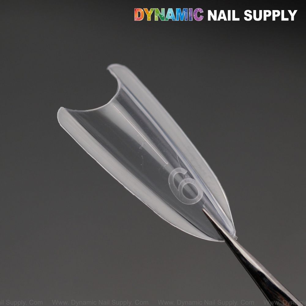 Long almond double dual nail forms box - 5