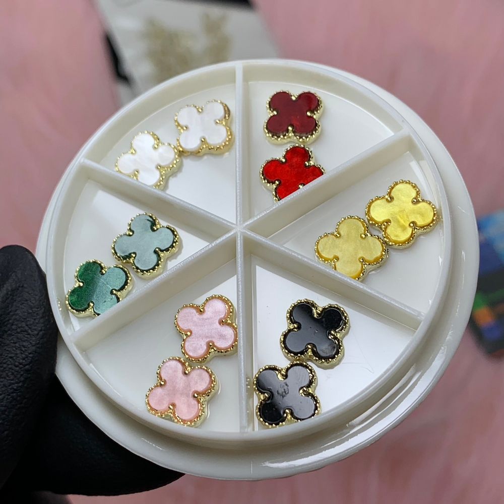 12-piece luxury 3D nail charms set - 2