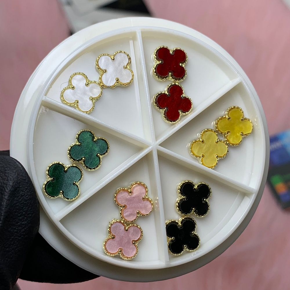12-piece luxury 3D nail charms set - 4