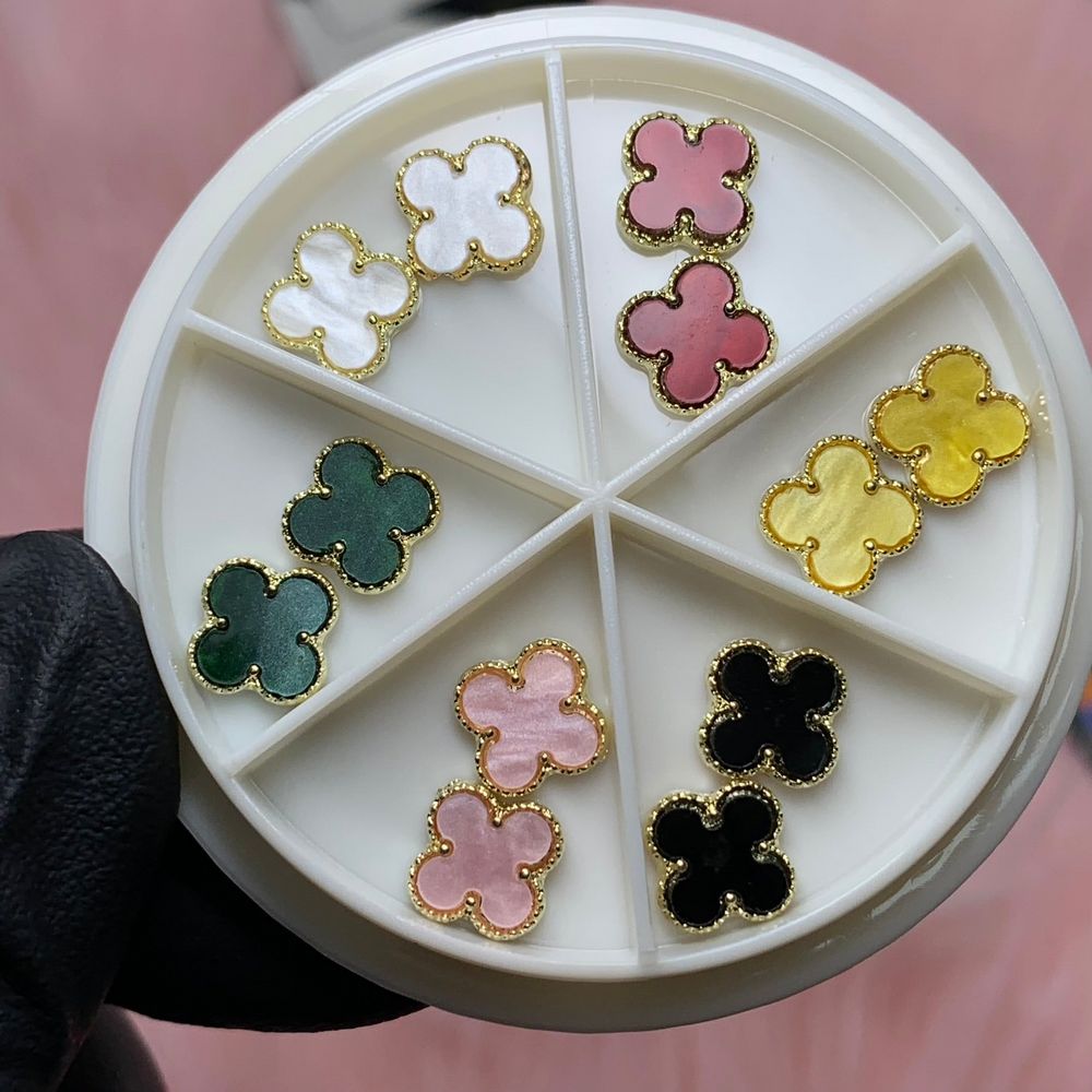 12-piece luxury 3D nail charms set - 5